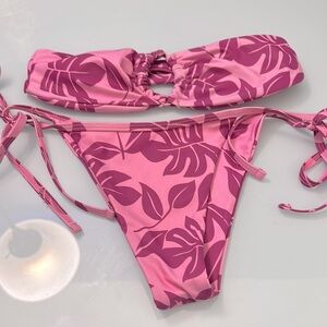 Pink Floral Bikini